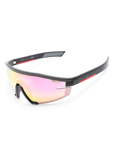 Prada Linea Rossa Impavid shield-frame sunglasses outlook