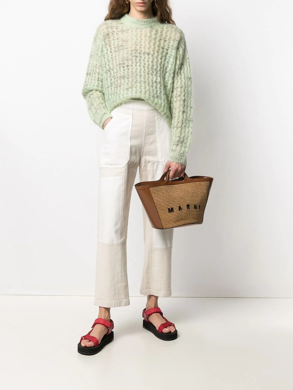 Tropicalia logo-embroidered tote bag - 2