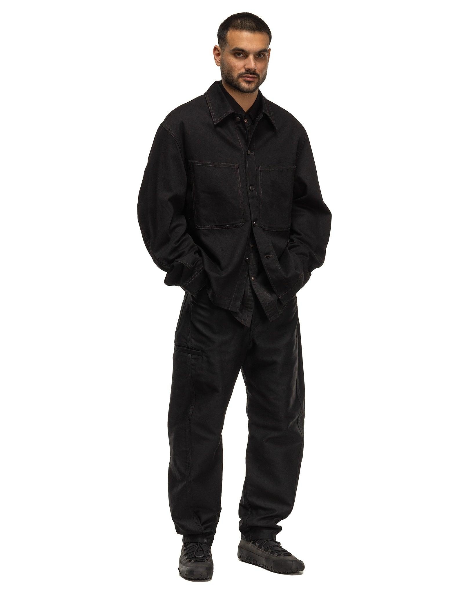 Twisted Sleeve Boxy Overshirt Black - 2