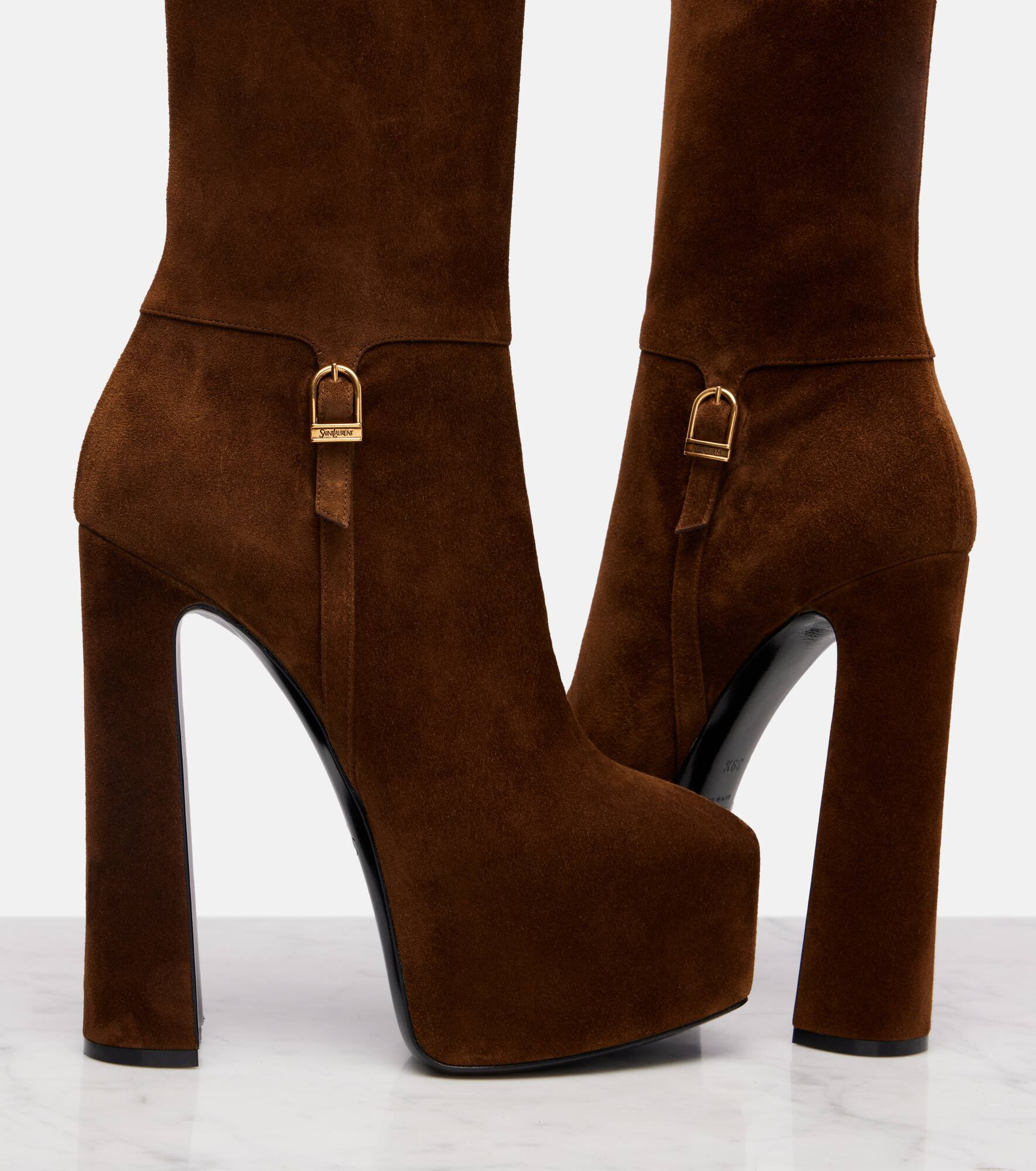 Nico 155 suede platform ankle boots - 5