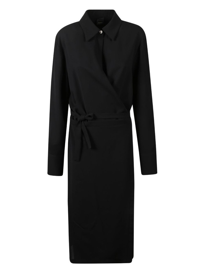 tie-waist shirt midi dress 1