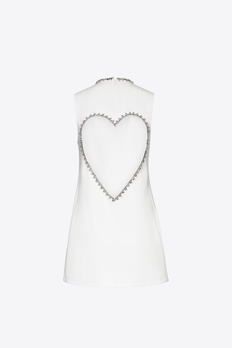 AREA CRYSTAL HEART BACK DRESS outlook