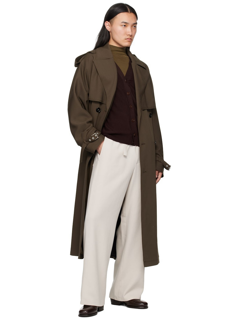 AMI Paris Beige Elasticated Trousers outlook
