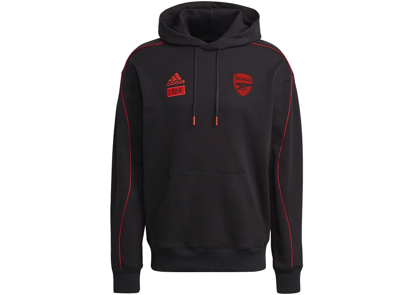 adidas Arsenal x 424 Hoodie Black - 1