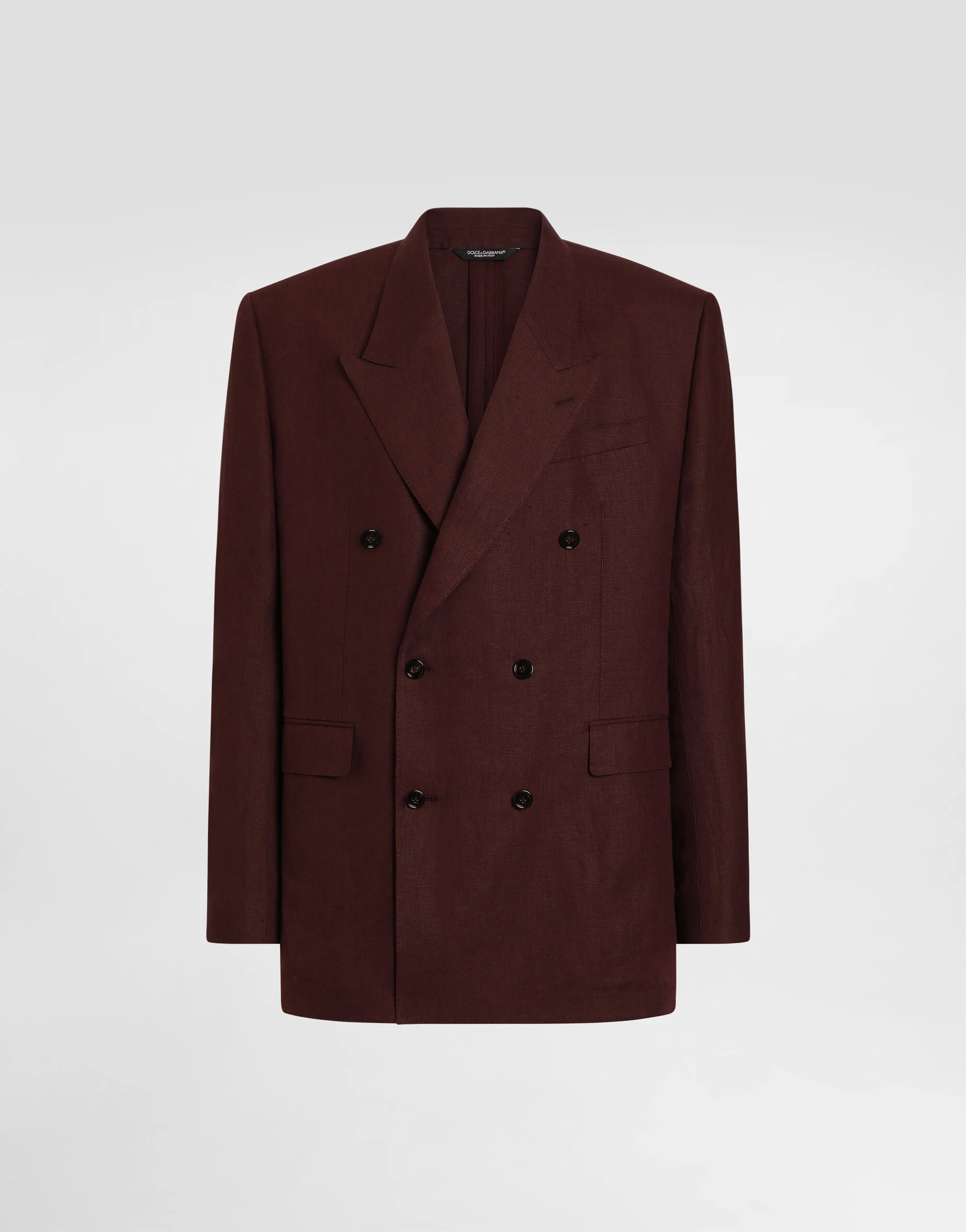 Sicilia light double-breasted linen jacket - 1