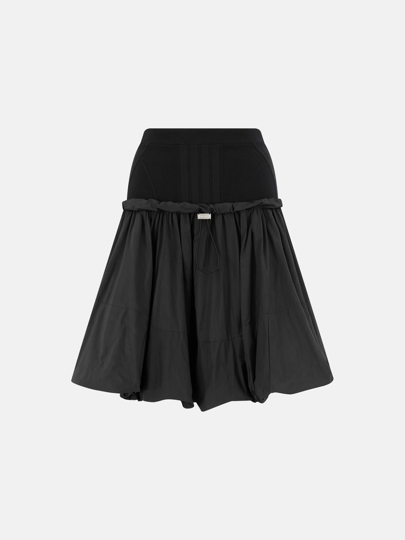 BLACK MIDI SKIRT 1