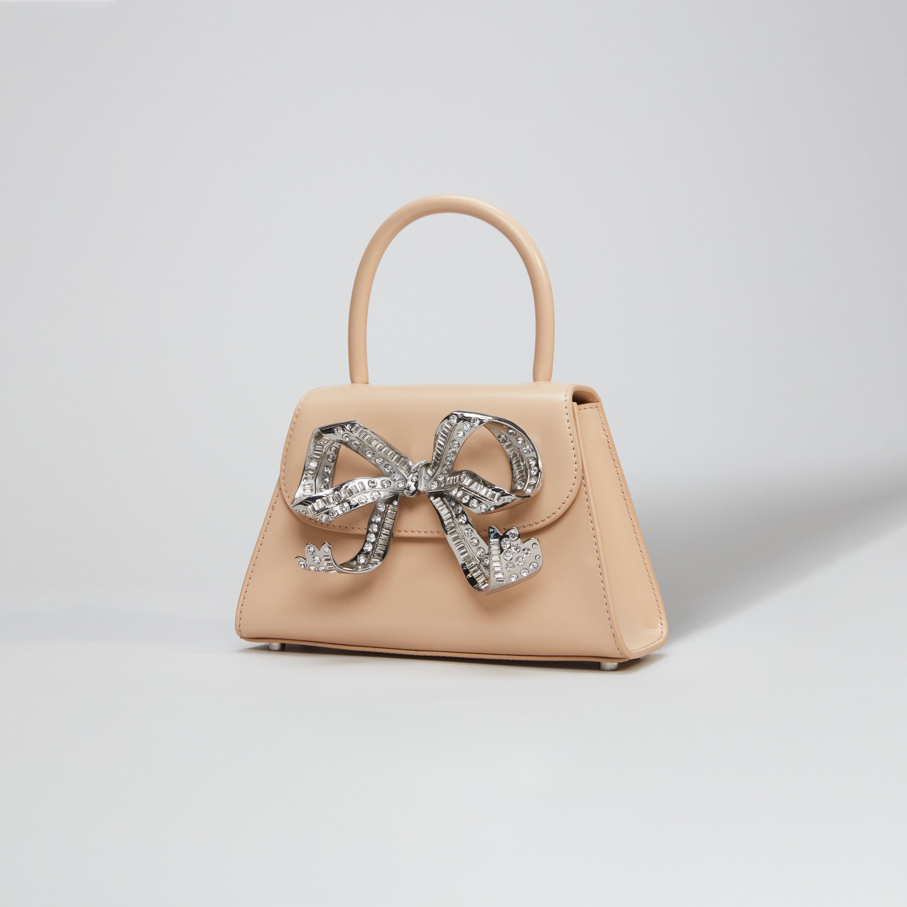 The Bow Mini in Caramel with Diamanté - 2