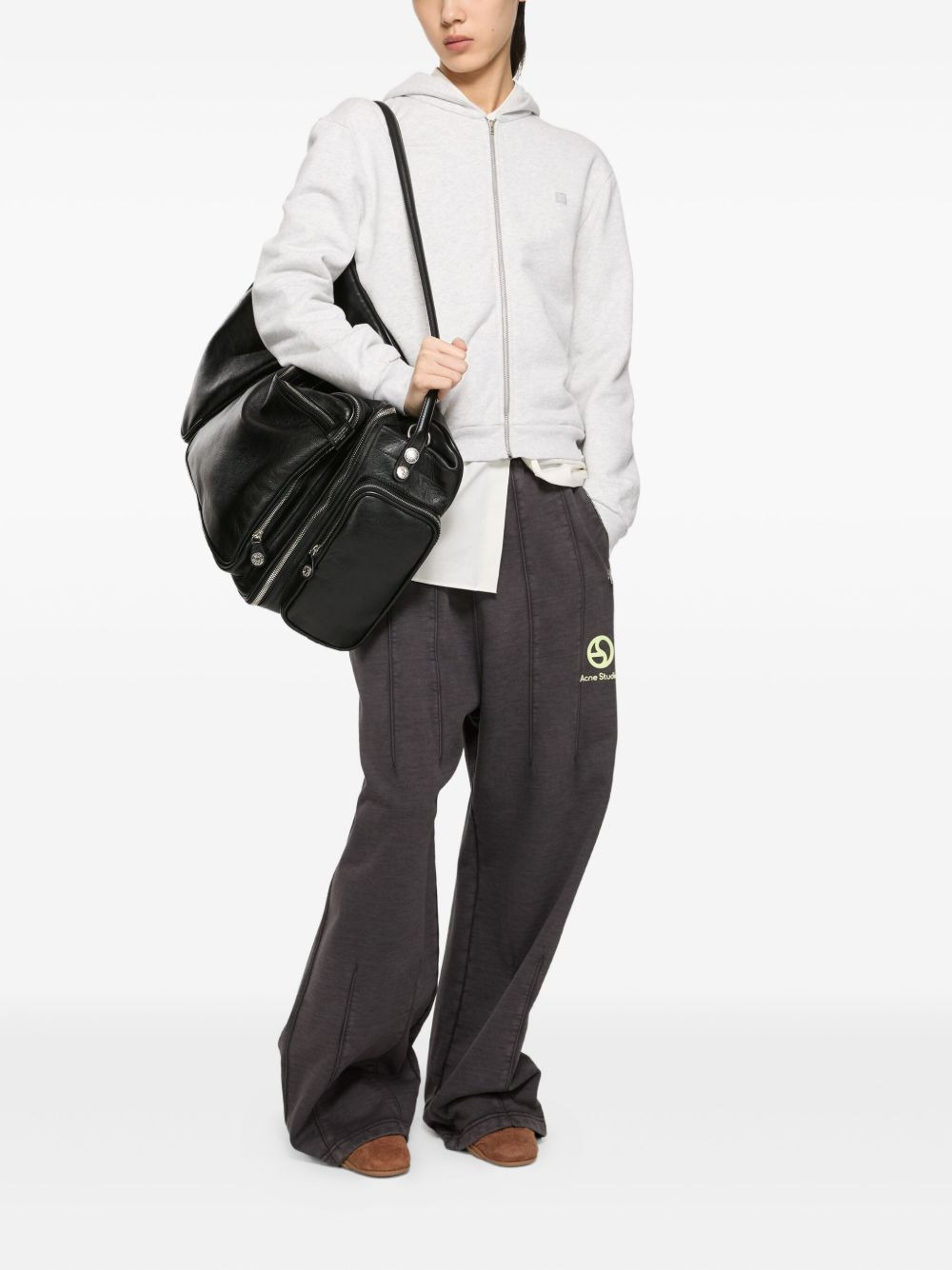 logo-print elasticated-waist trousers - 3
