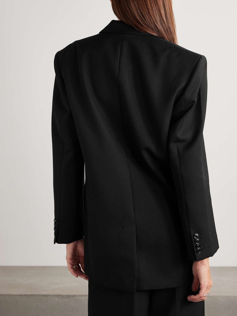 Sara oversized woven blazer Black 4