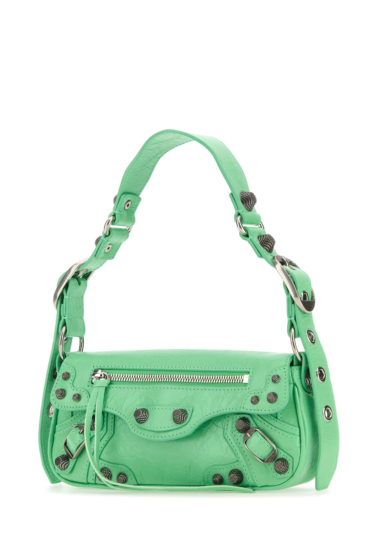 Light green leather Le Cagole Sling XS shoulder bag - 2