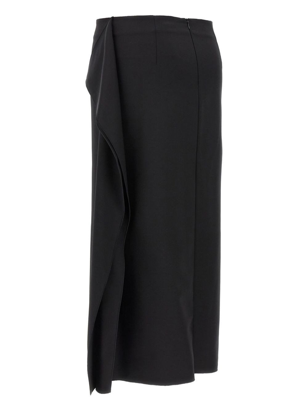 Giambo ruffle side-slit midi skirt - 2