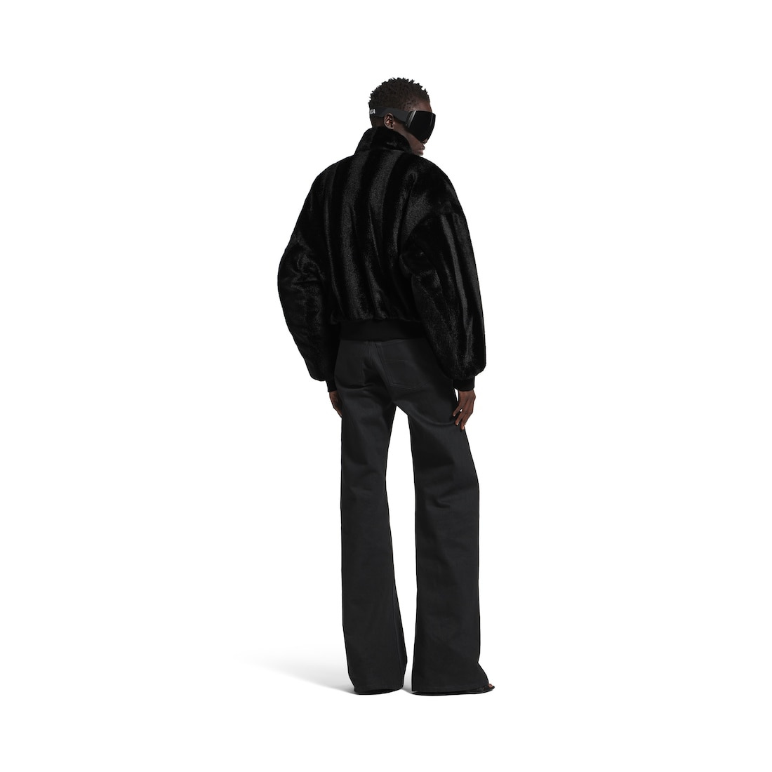 Women's Cropped Jacket in Black - 4