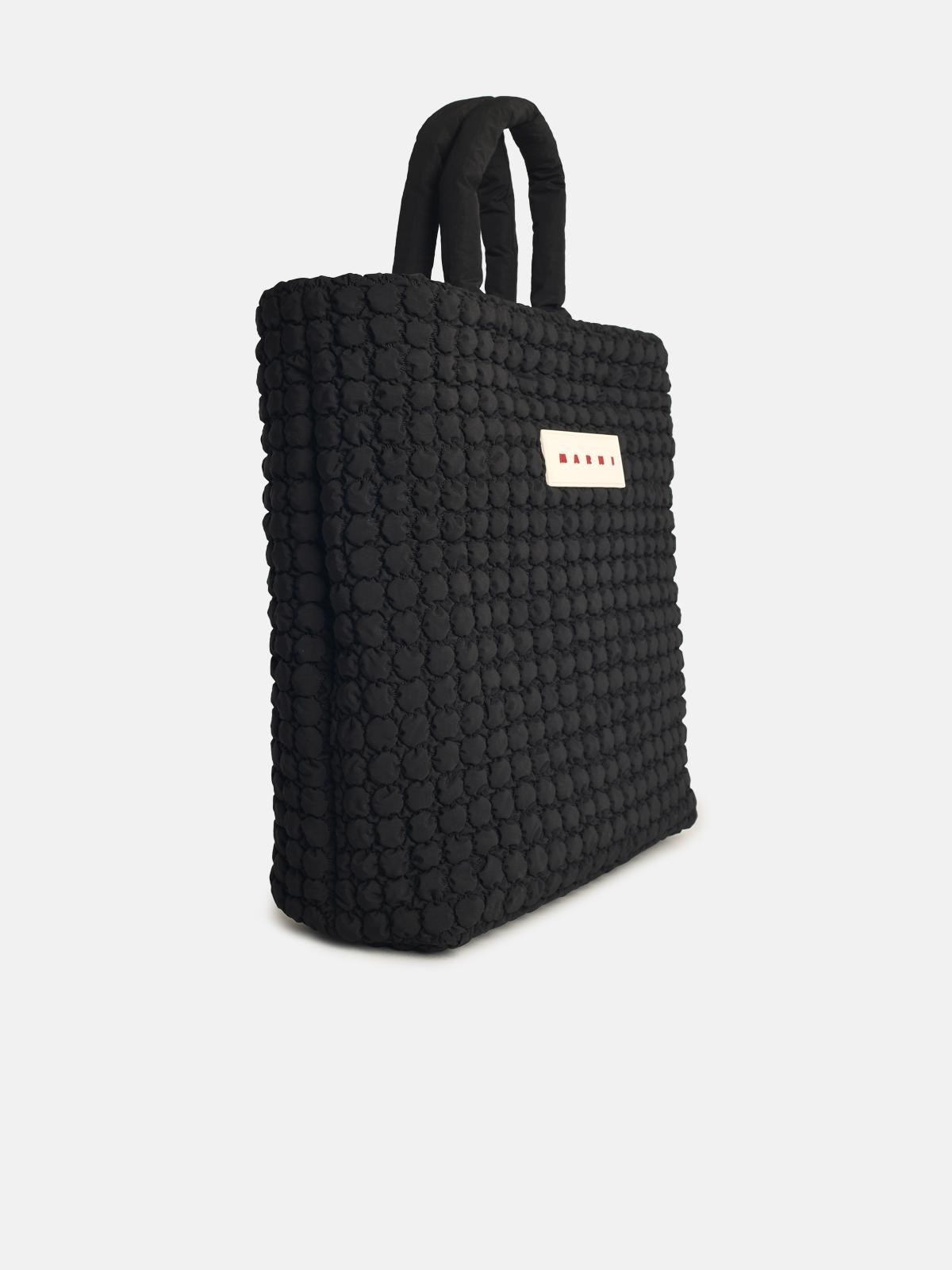 'SHOPPING BAG' IN BLACK FABRIC - 2