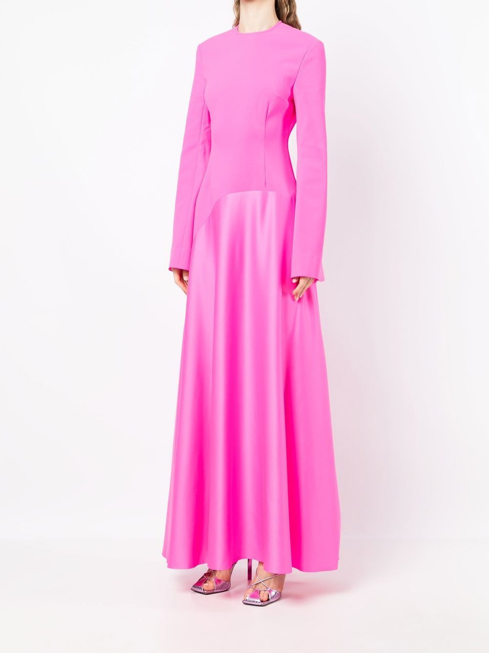 draped maxi dress - 3