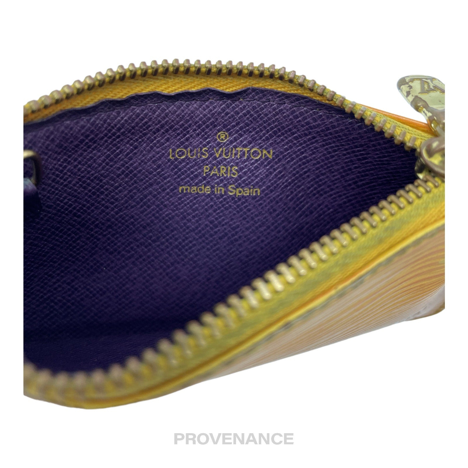 Louis Vuitton Key Pouch Cles - Tassil Yellow Epi Leather - 6