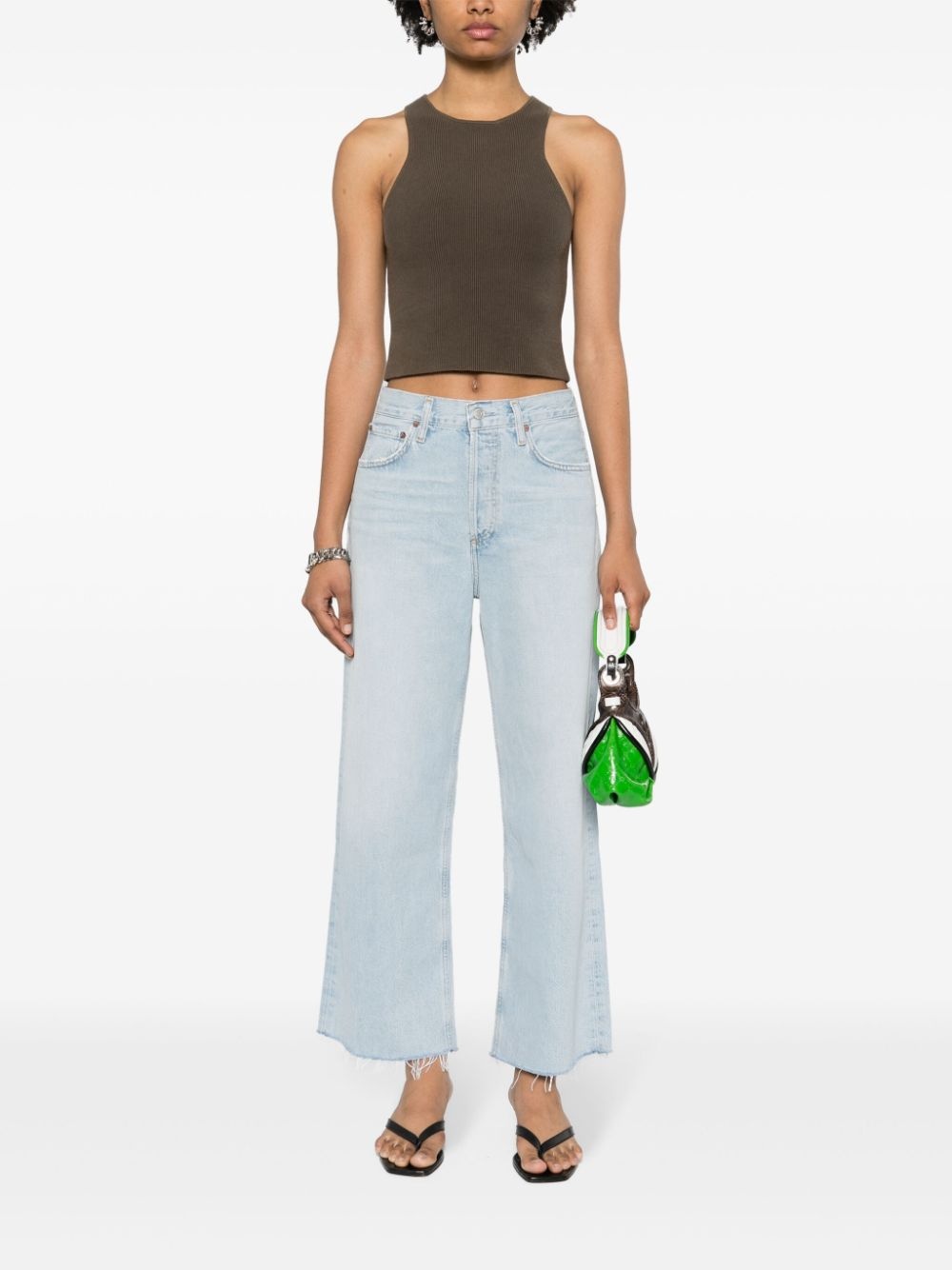 Ren whiskering-effect jeans - 2