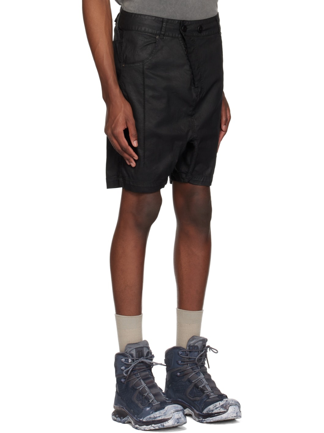 Black P29 Coated Shorts - 2