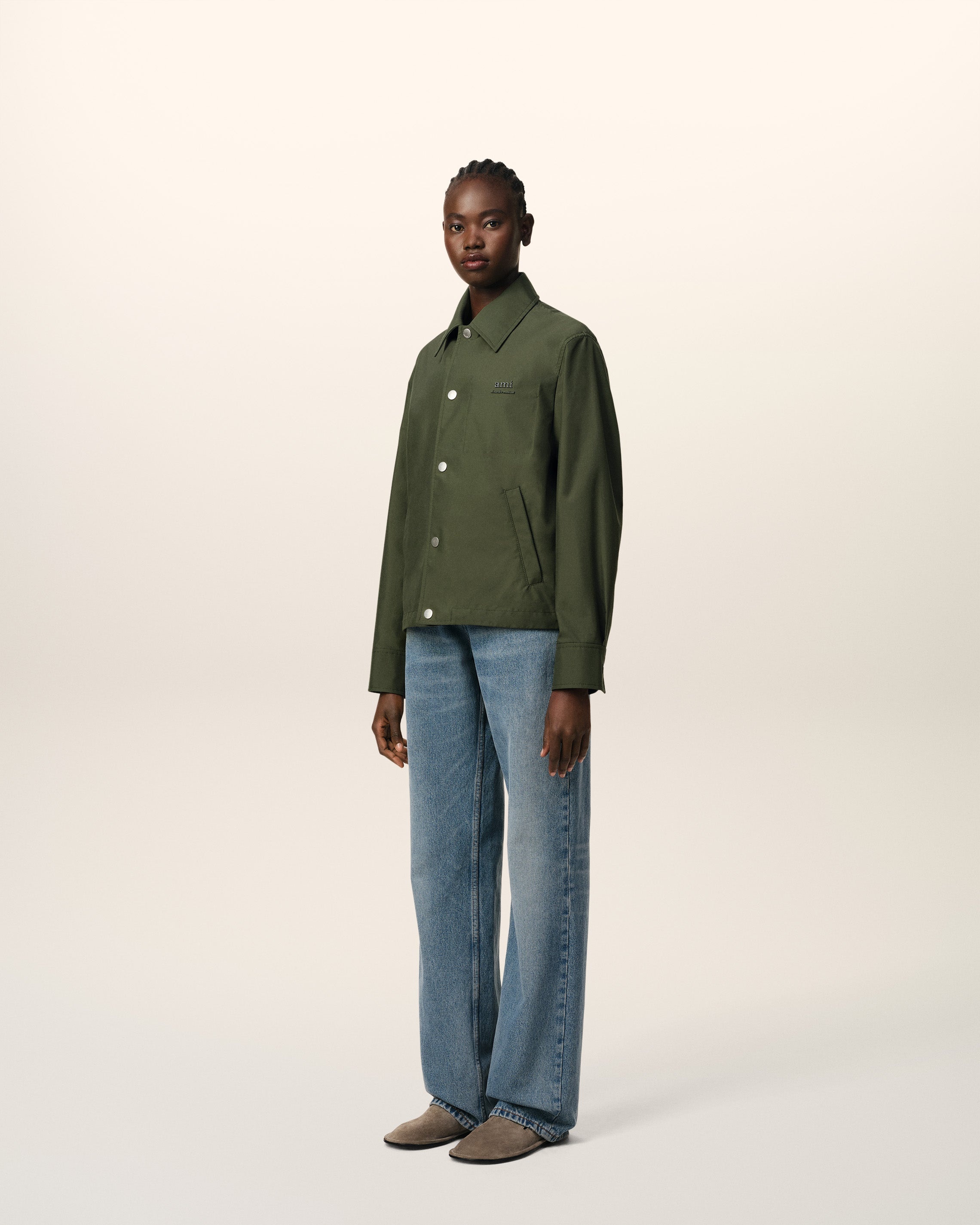 GREEN BUTTONED JACKET - 6