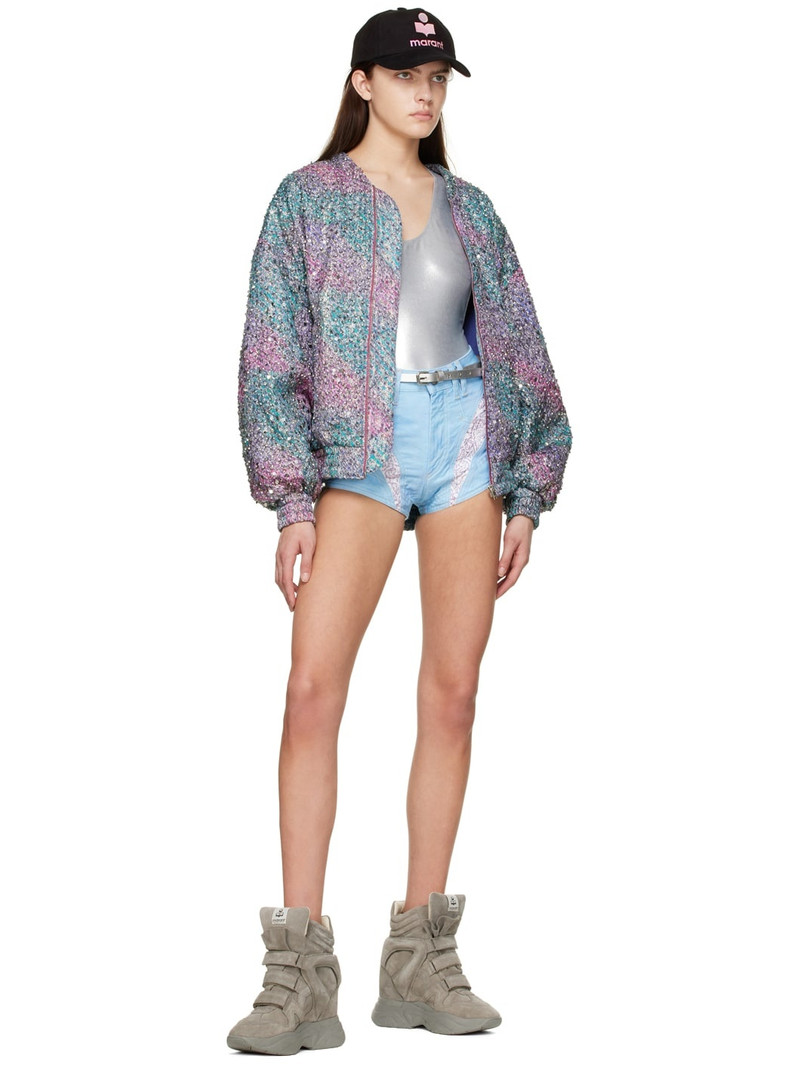 Isabel Marant Blue Nelda Denim Shorts outlook