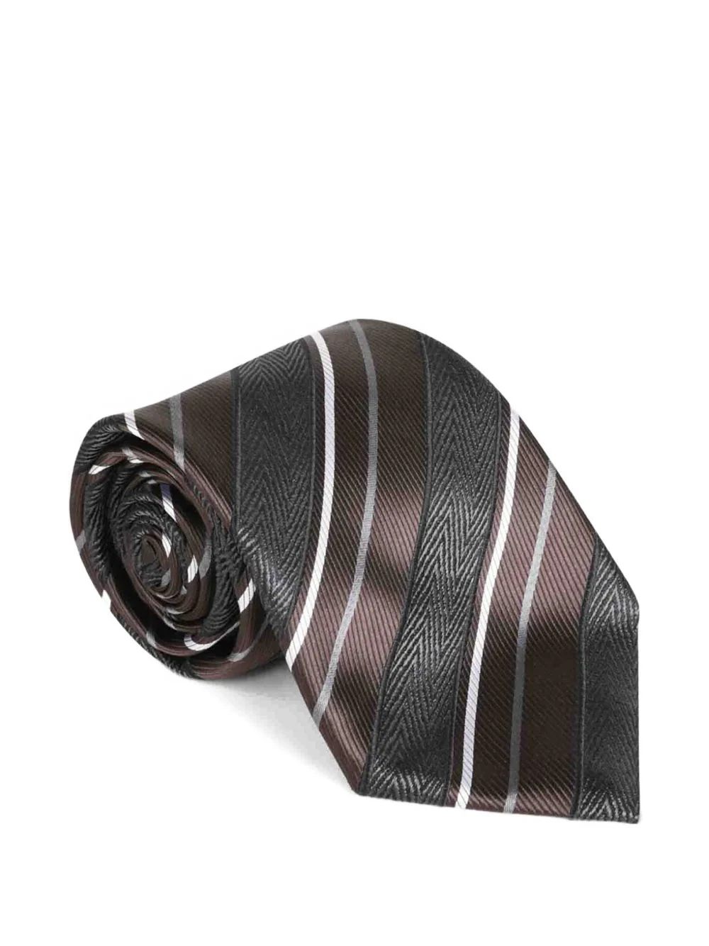 textured striped tie - 1