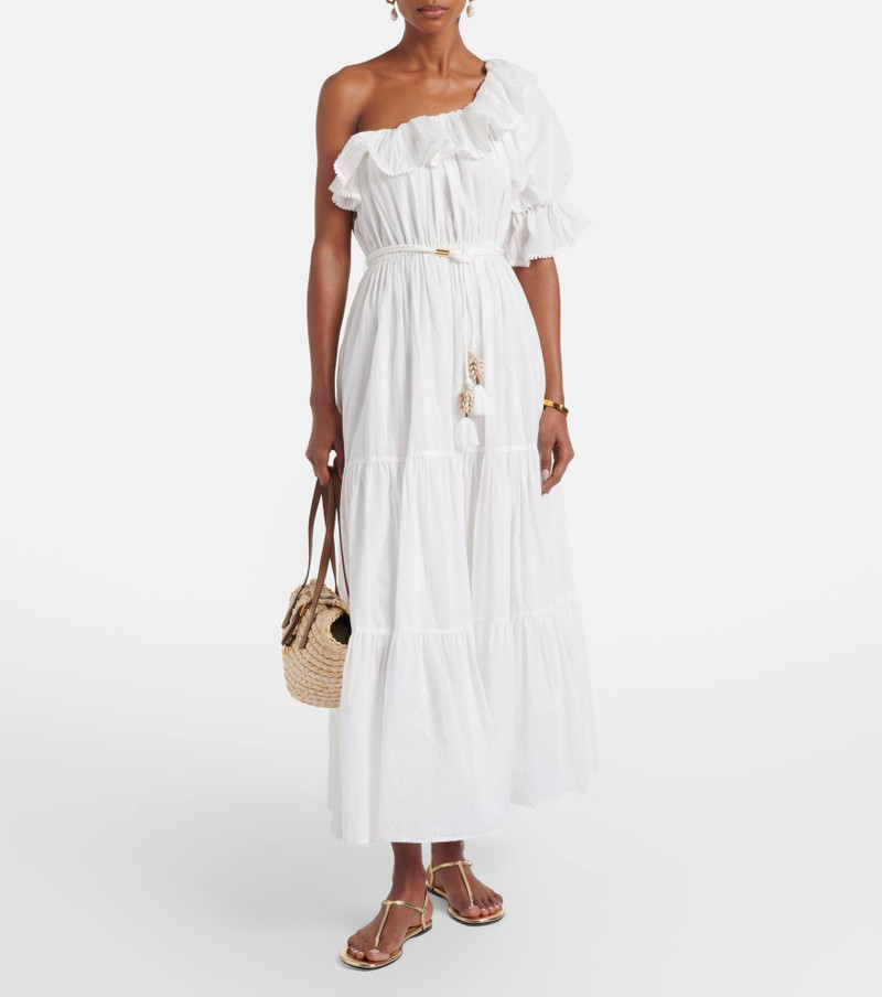 Poupette St Barth Jay ruffled cotton muslin maxi dress outlook