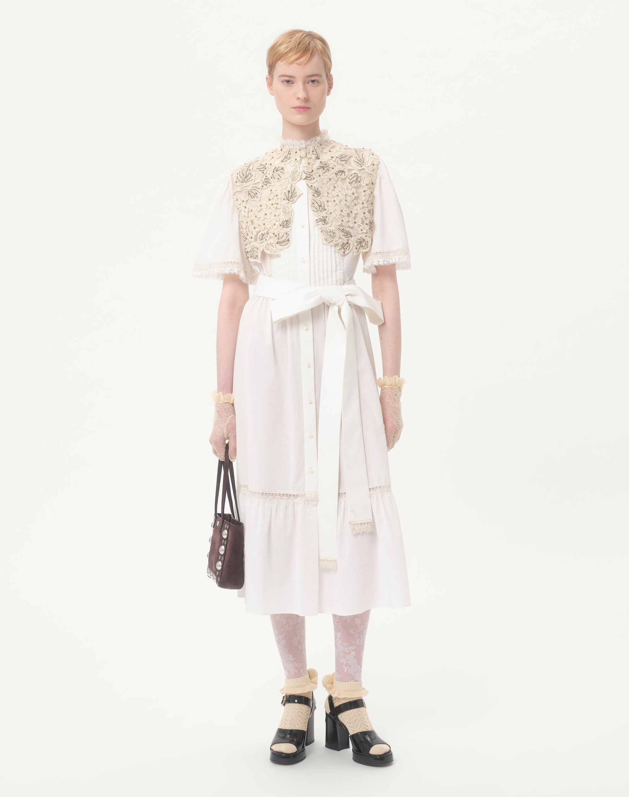 MIDI DRESS IN COTTON MUSLIN - 2