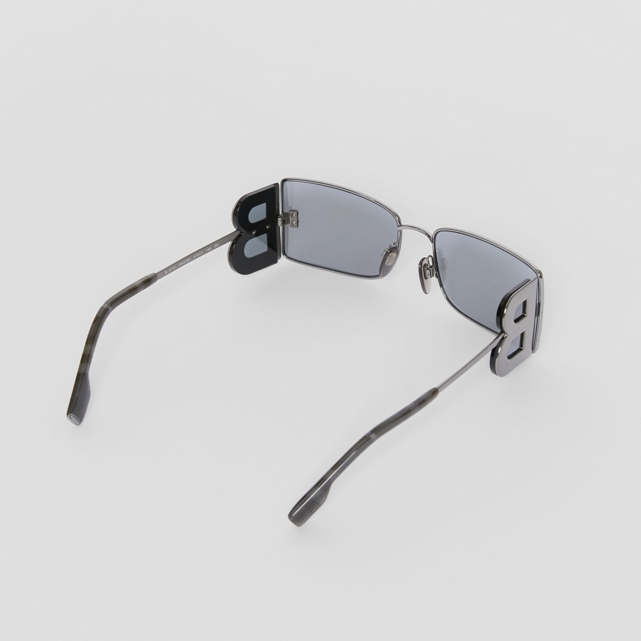 ‘B’ Lens Detail Rectangular Frame Sunglasses - 6