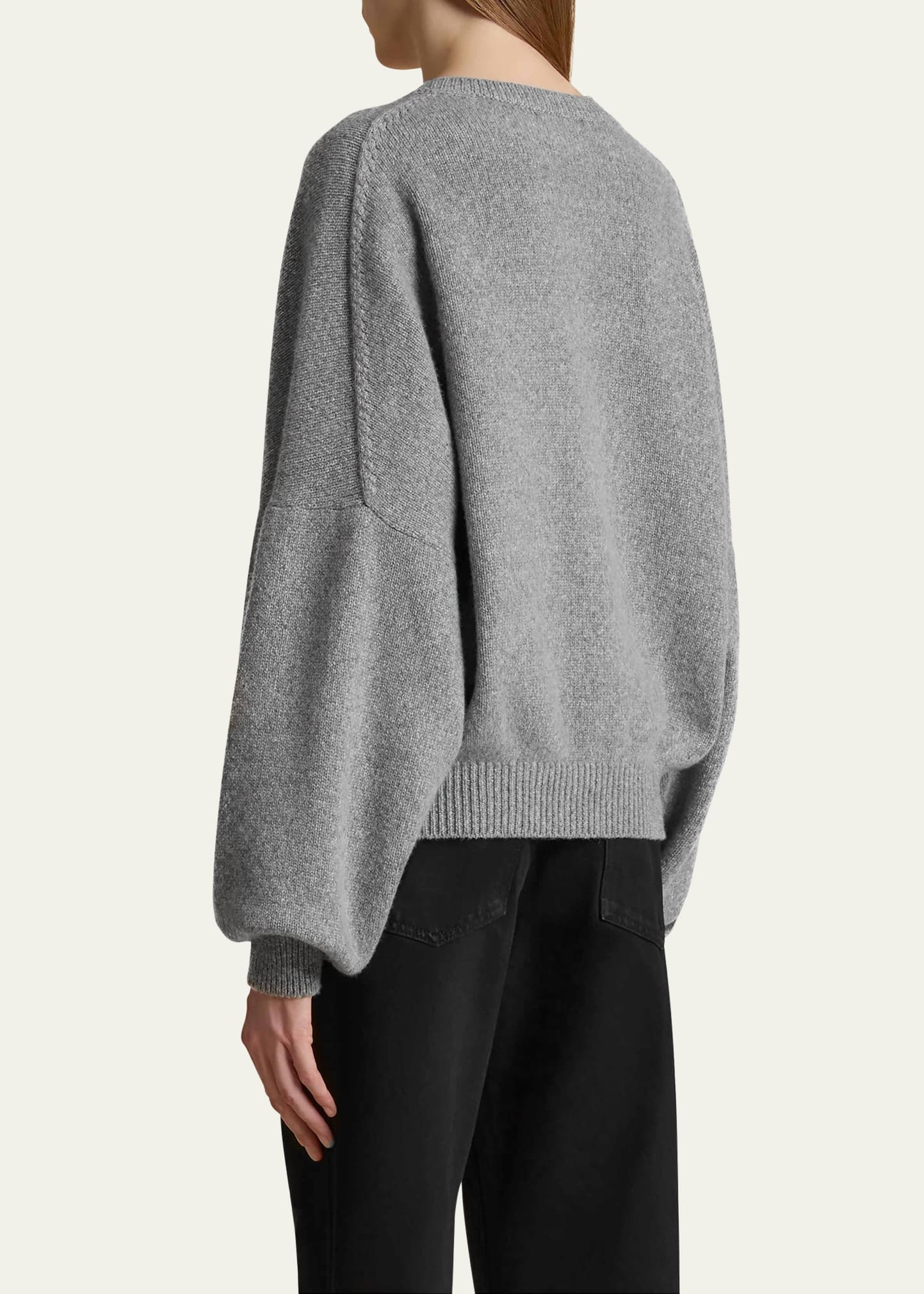 Margaux Cashmere Crewneck Sweater - 3