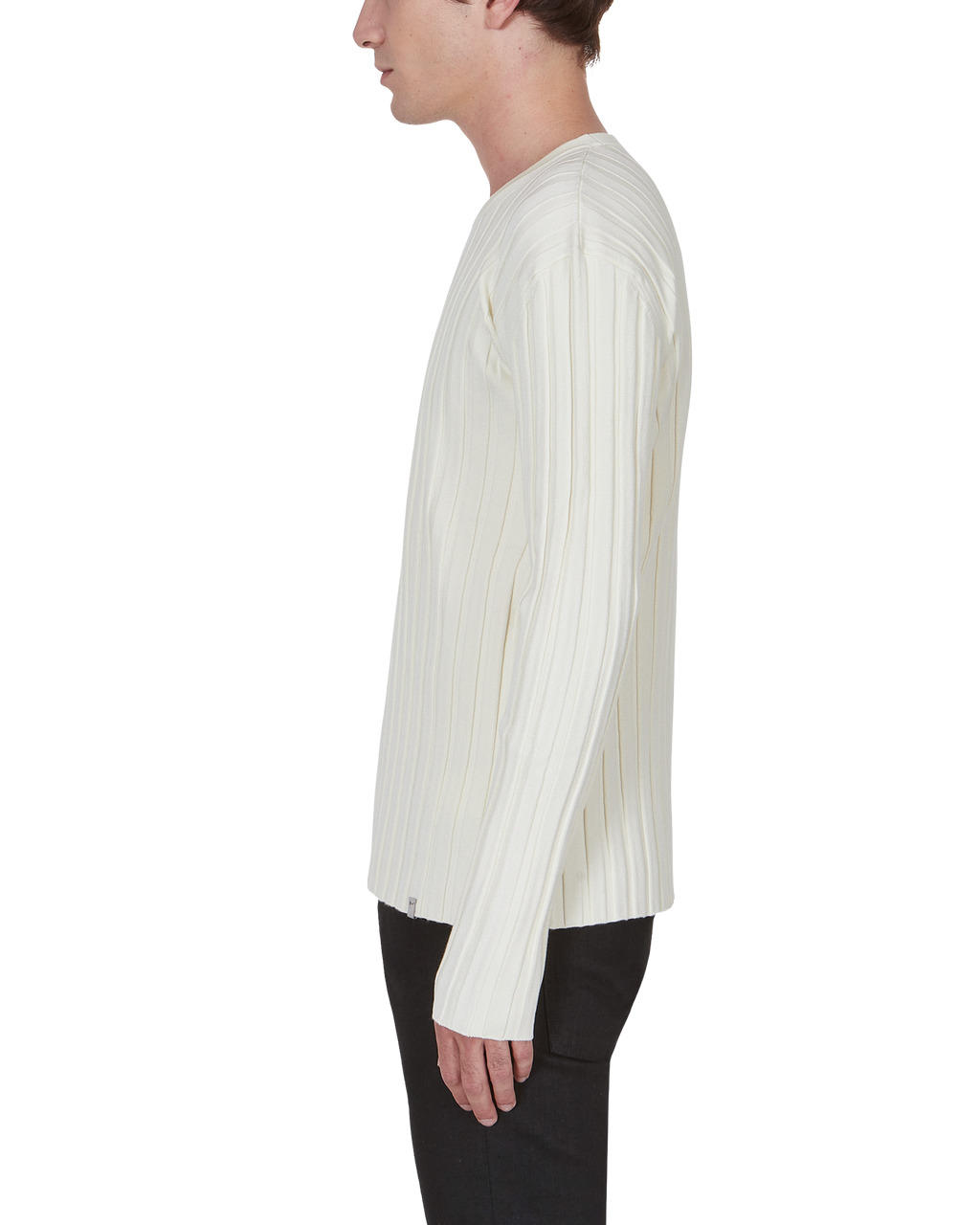 WIDE RIBBED KNIT SWEATER - 4