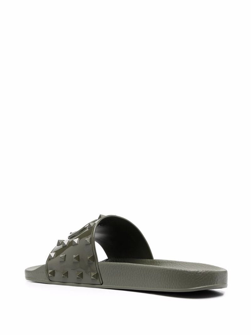 VLogo Rockstud flat slides - 3