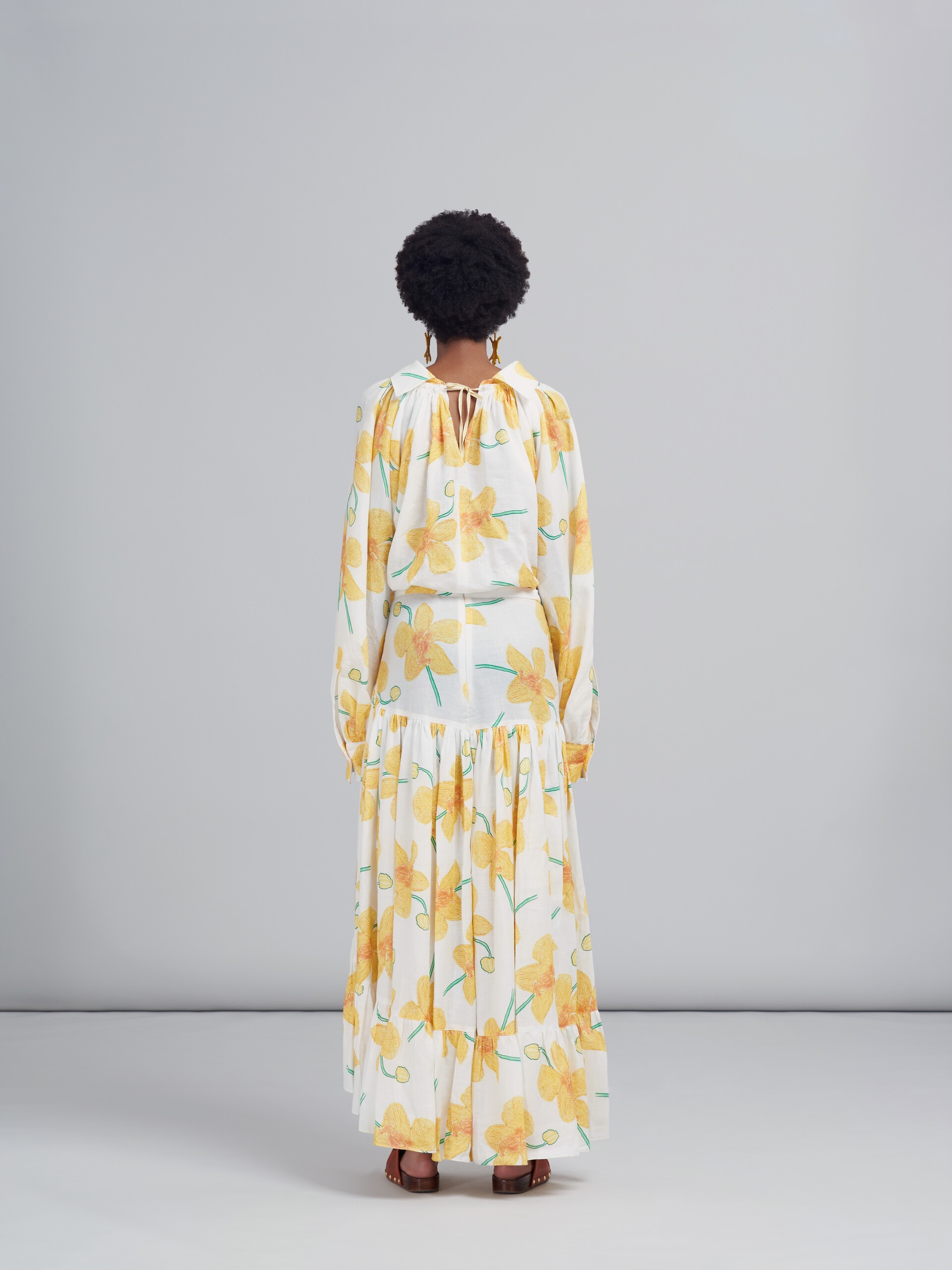 ORCHIDS PRINT RAMIÈ SKIRT - 3