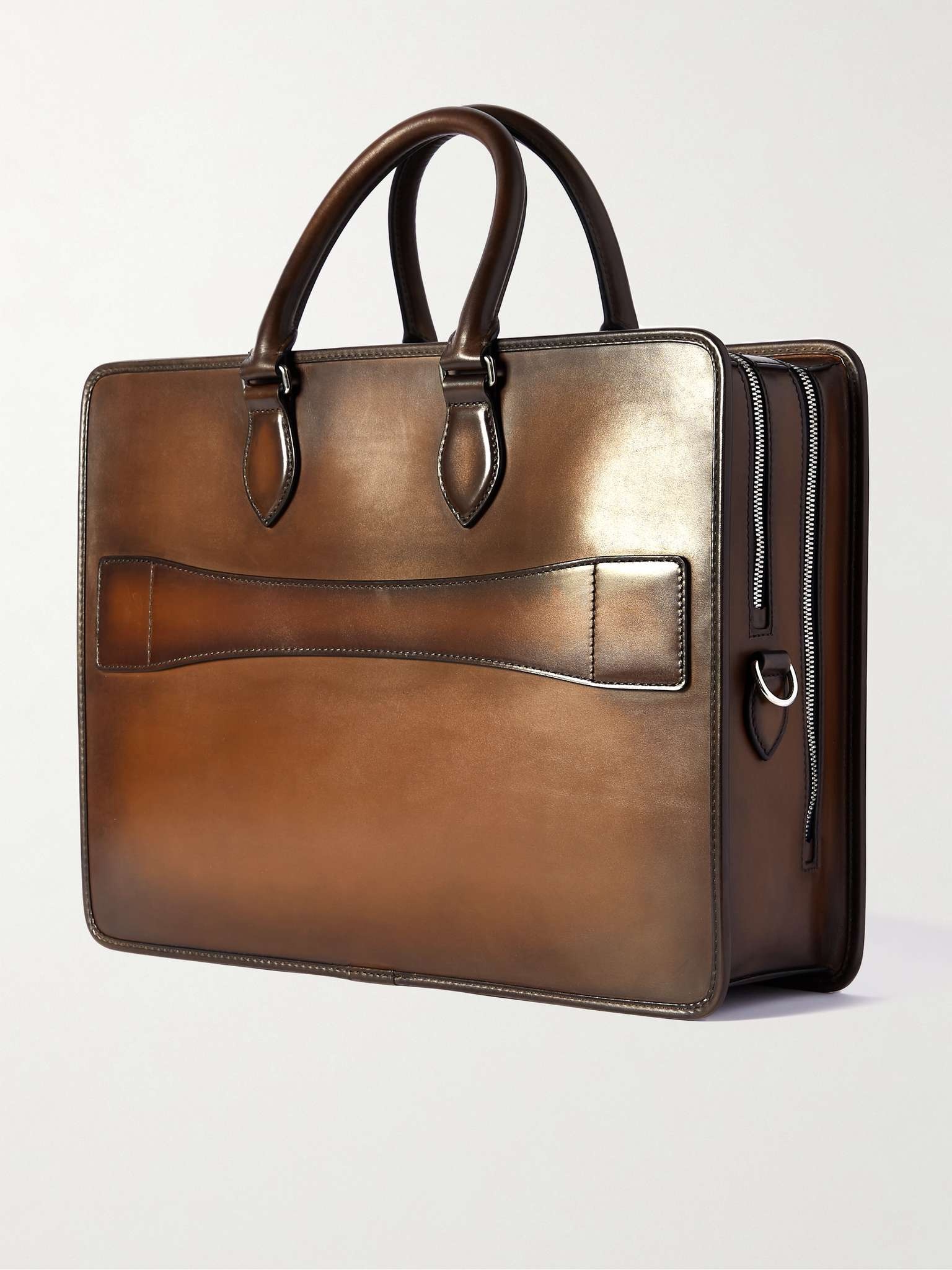 Berluti 2 Jour Neo Scritto Venezia Leather Briefcase