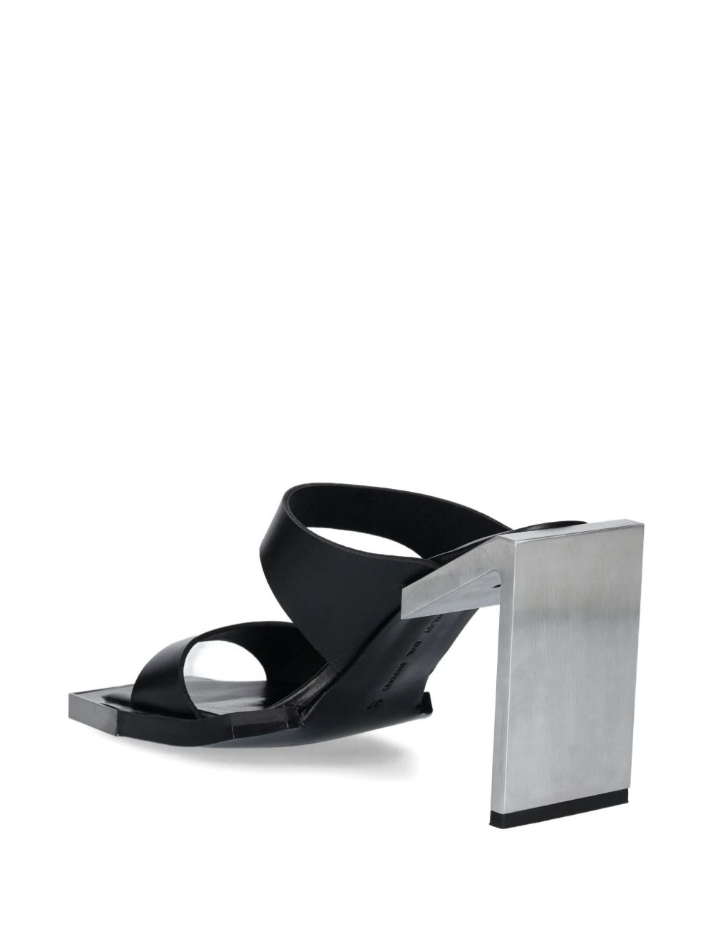 100mm leather mules - 3