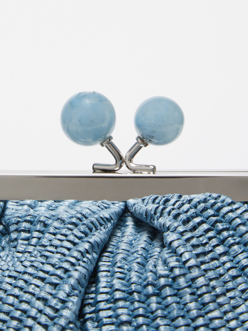 PALMAS Small raffia-effect Pasticcino Bag 5