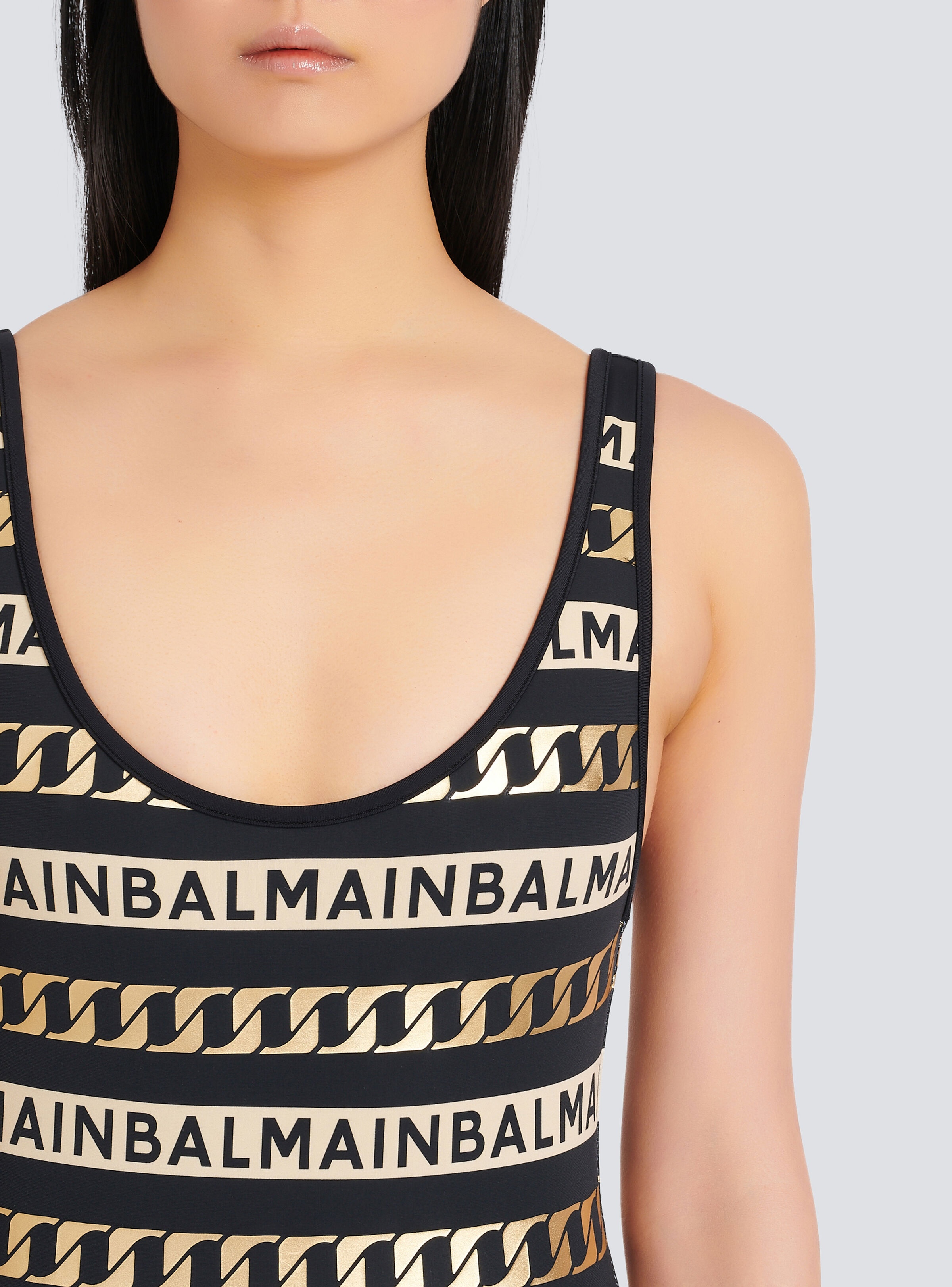 Balmain logo swimsuit - 8