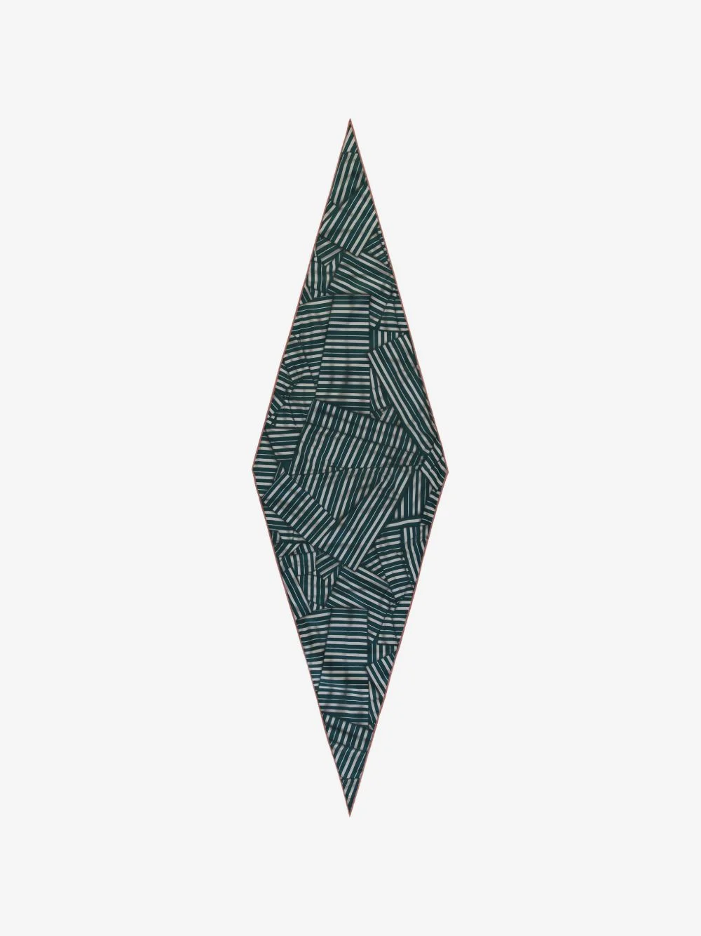 stripe-print diamond-shaped scarf - 1
