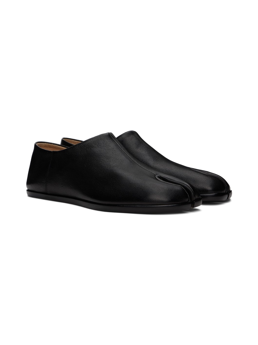 Black Tabi Babouche Loafers - 4