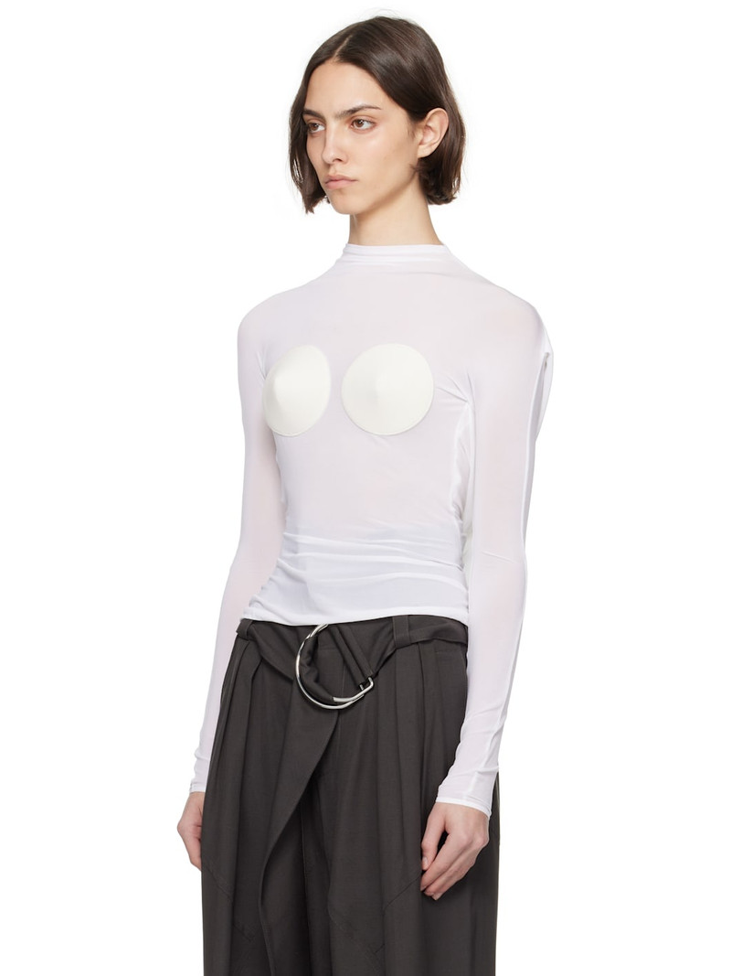 Jean Paul Gaultier White 'The Backless Conical' Top outlook