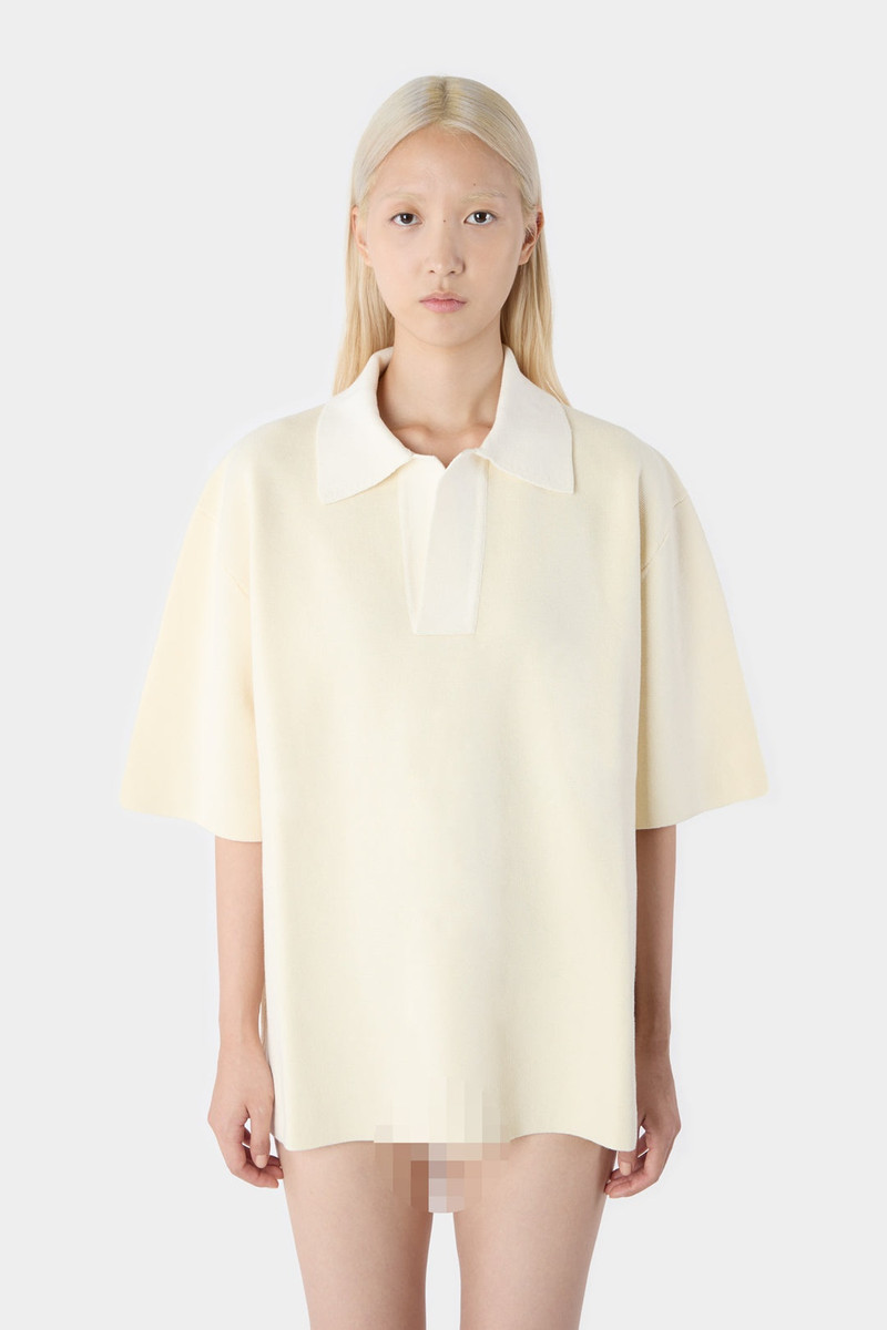 KNITTED POLO / cream 5