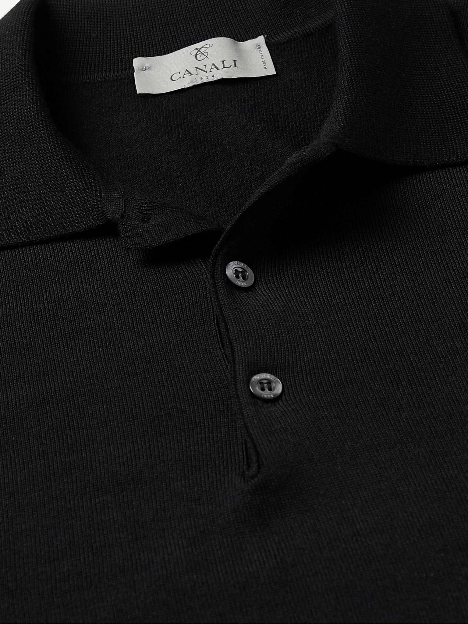 Slim-Fit Merino Wool Polo Shirt - 7