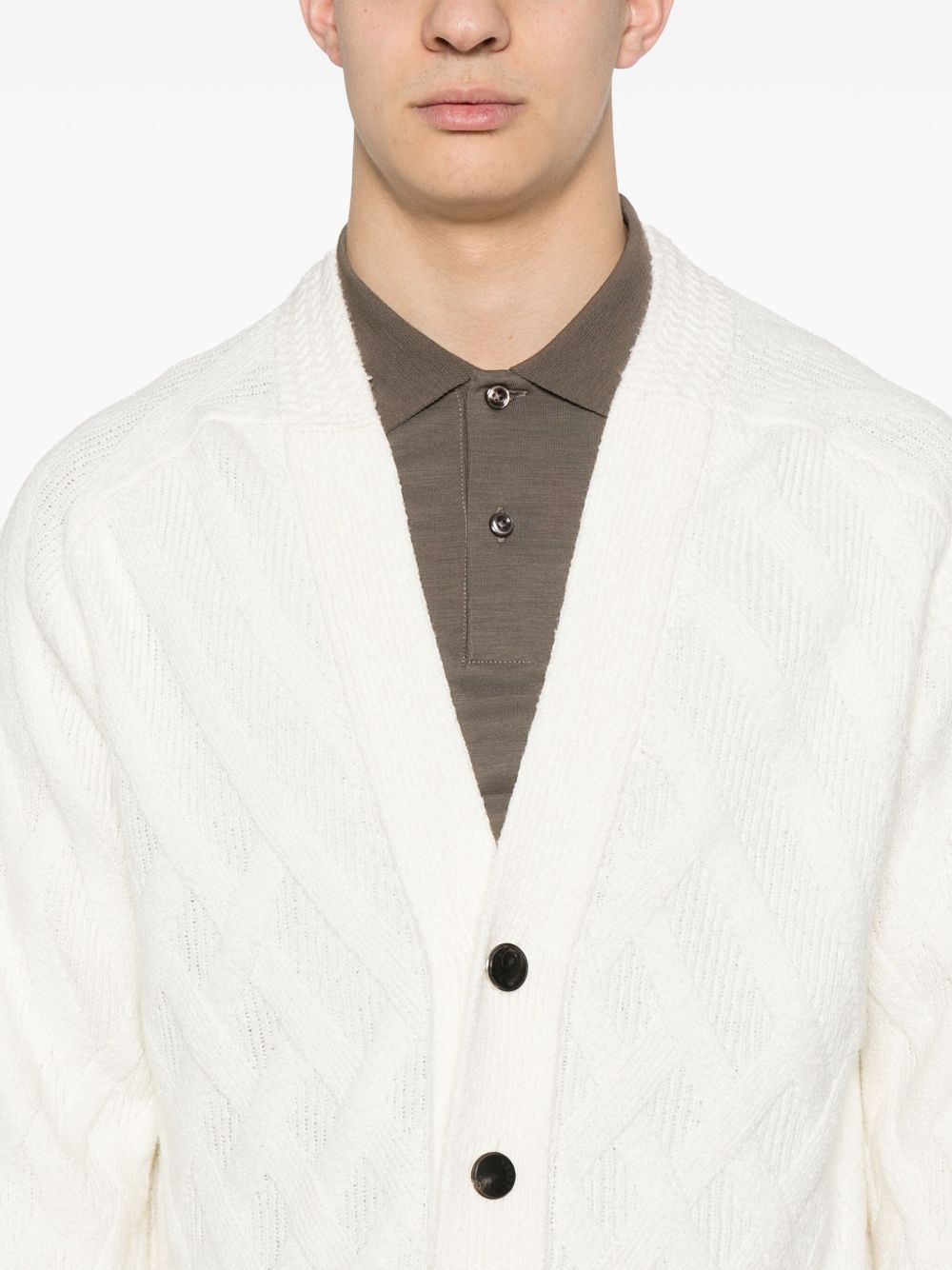 chunky-knit cardigan - 5