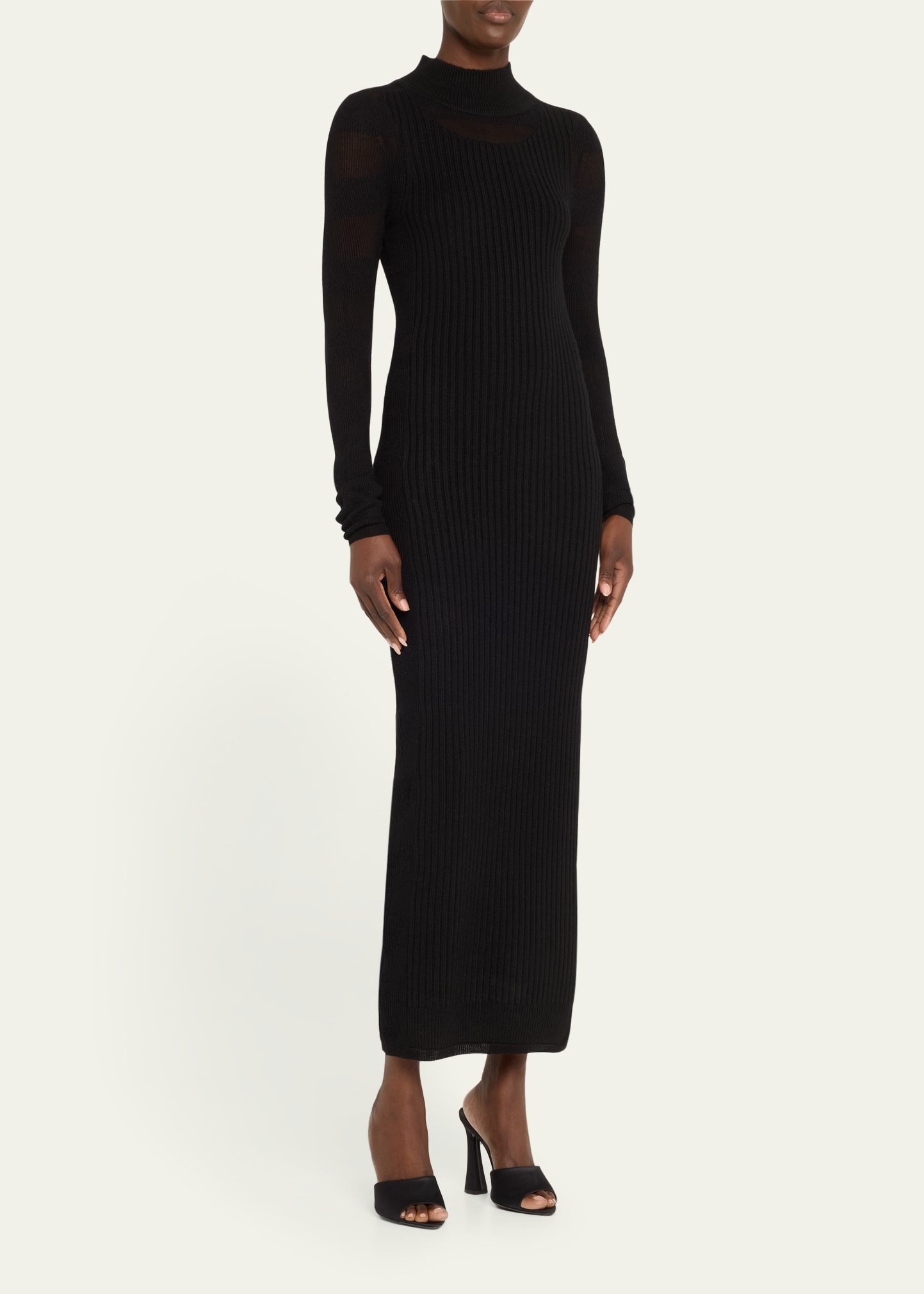 Giovanna Mock-Neck Maxi Dress - 4