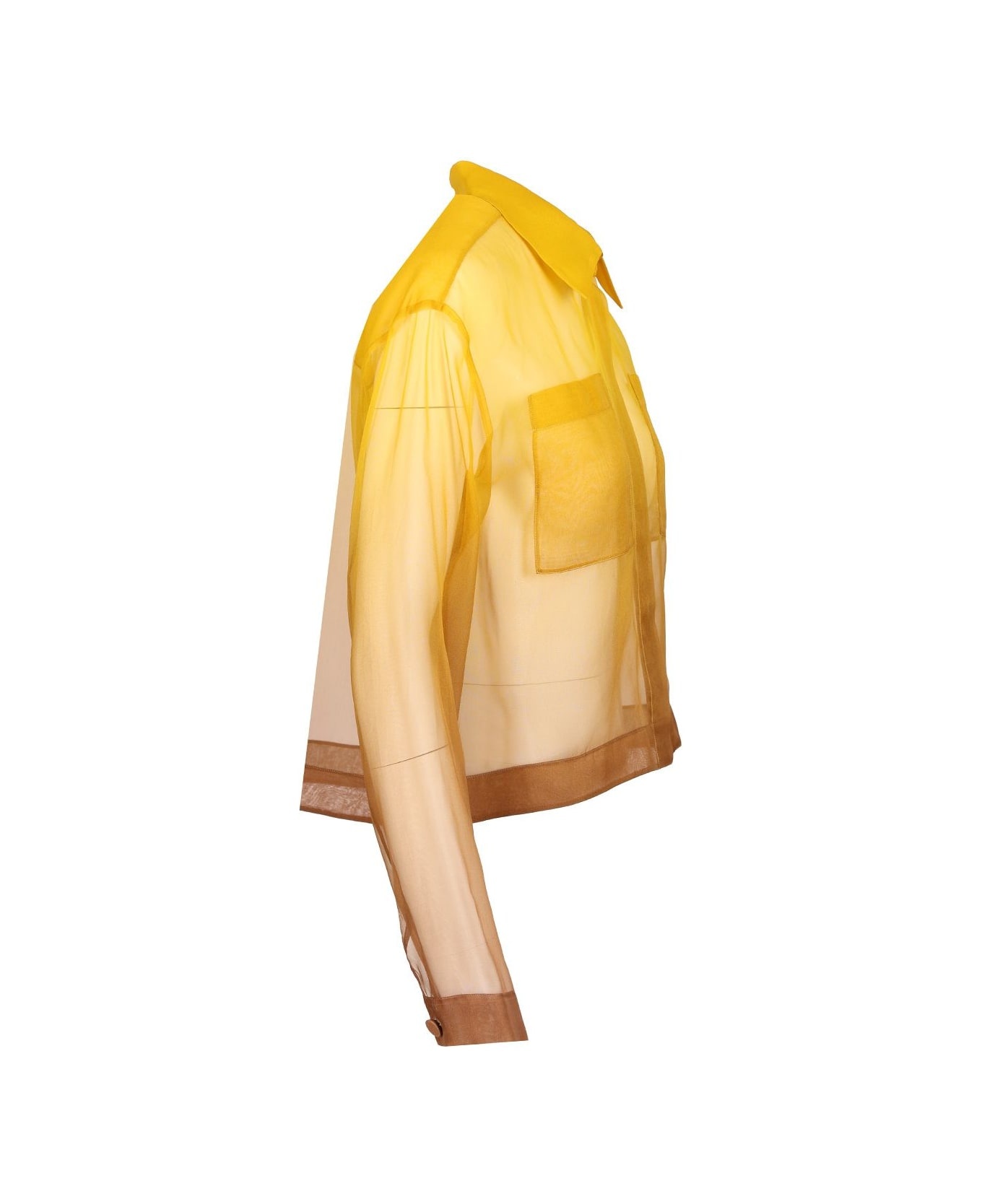 Davina Short Shirt Degrade' Silk Organza - 3