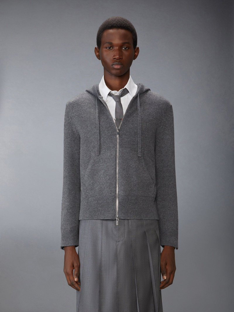 Thom Browne GEESE INTARSIA MERINO WOOL HOODIE outlook