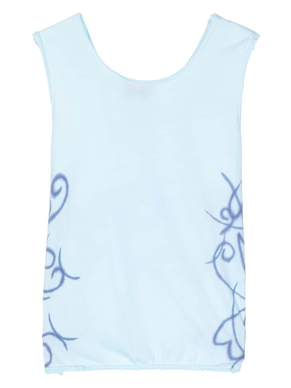 twist-front organic-cotton top - 2
