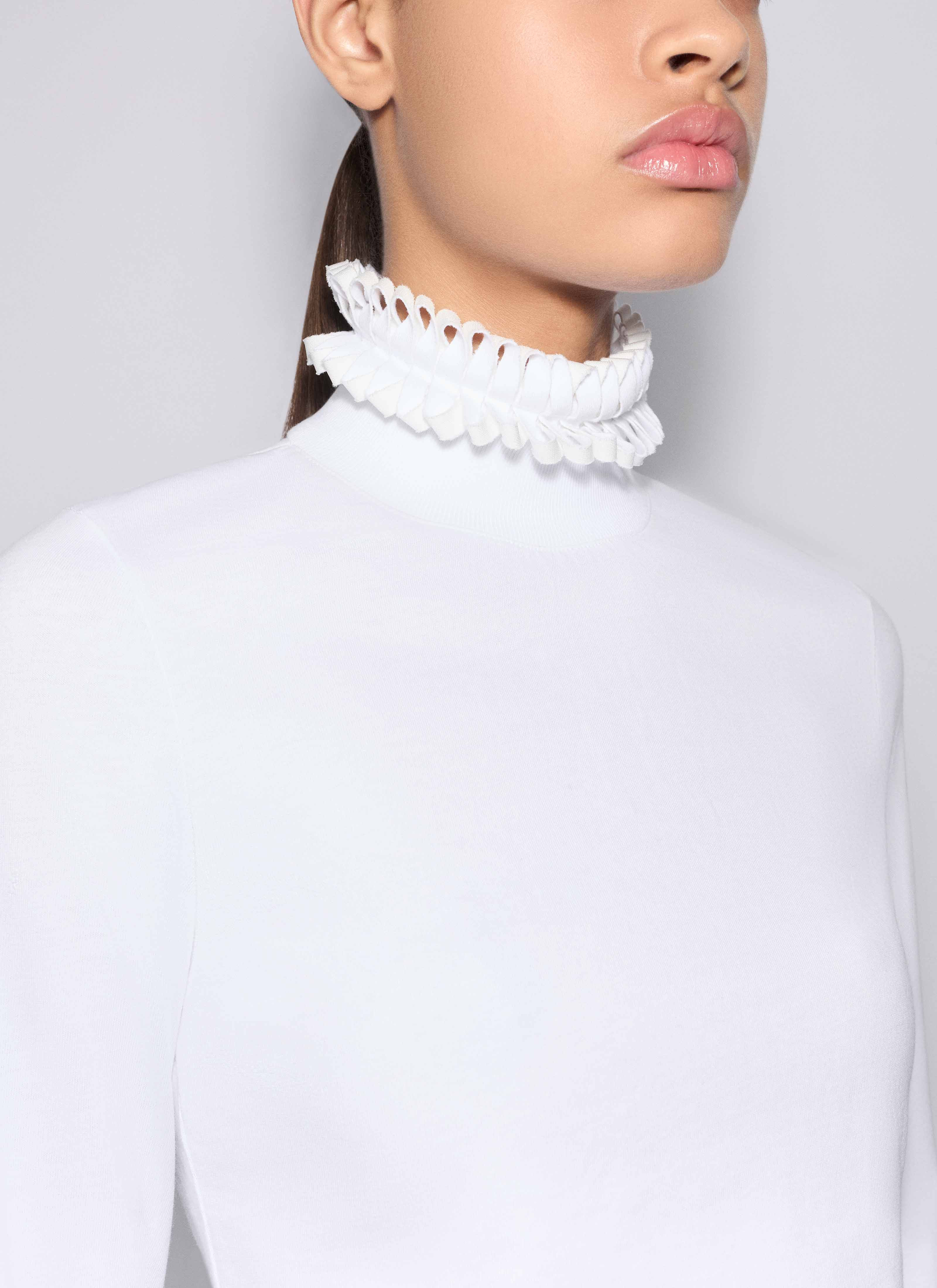 COTTON JERSEY CROPPED T-SHIRT - 6