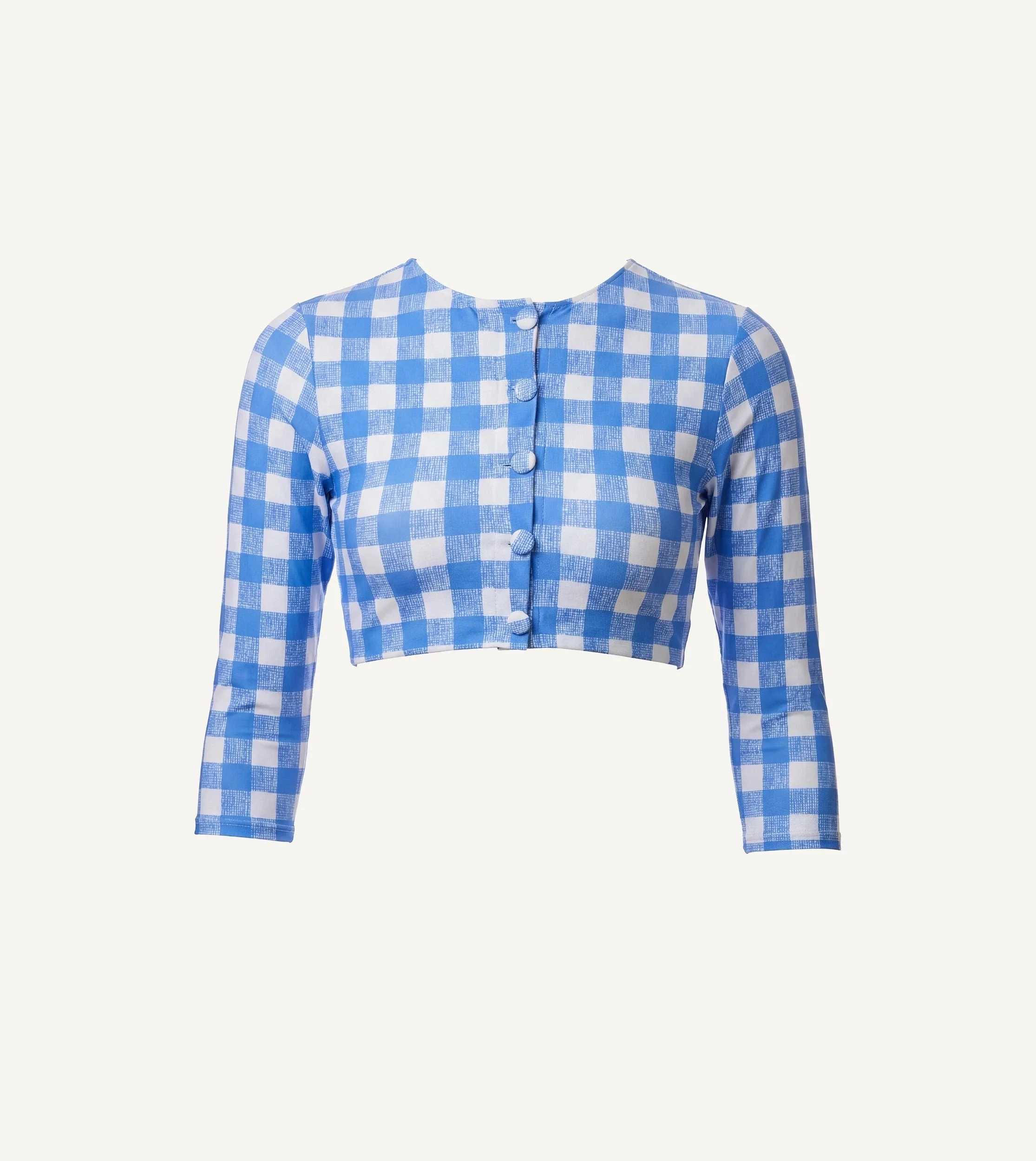 SKYE RASHGUARD | BLUE BONNET GINGHAM - 1