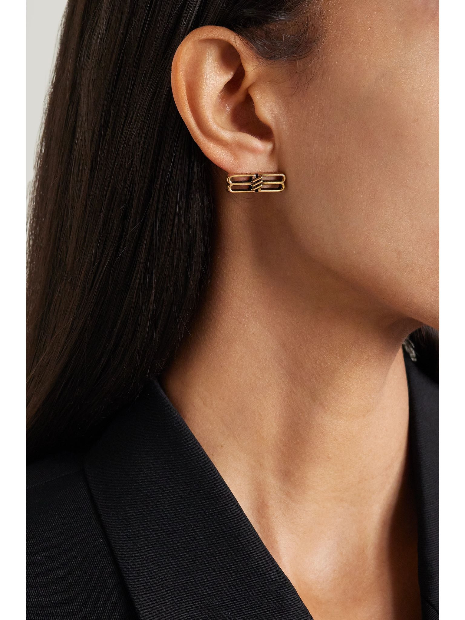 License gold-tone earrings Gold - 2