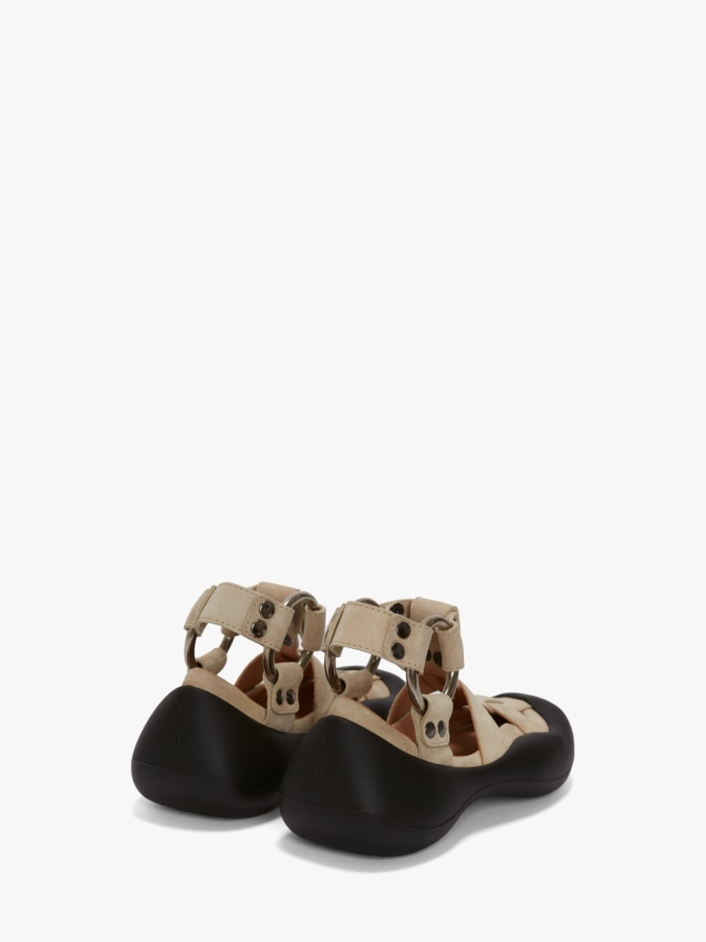 BUBBLE SUEDE FLAT SANDALS - 4