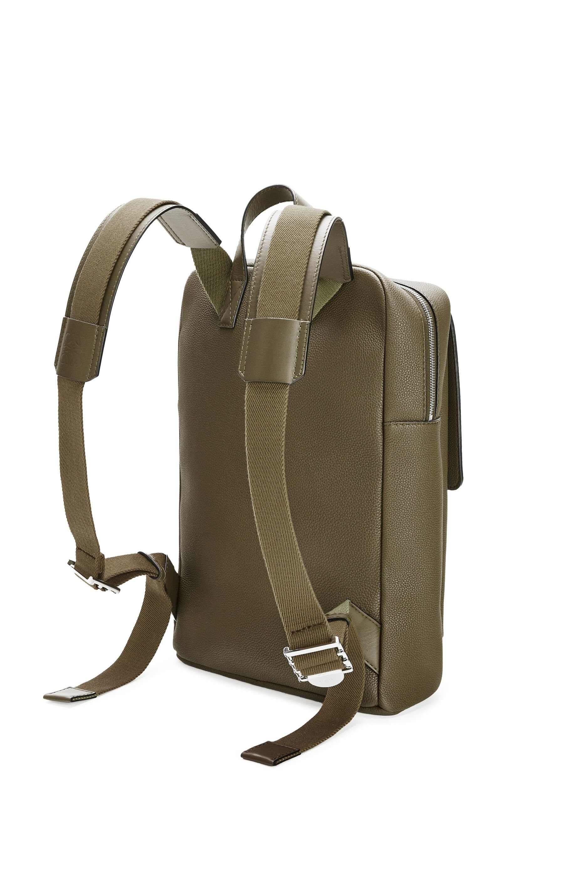 Military backpack in soft grained calfskin - 3